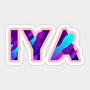 IYA LEAF COLORFUL Sticker